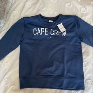NWT!!!! J.CREW kids crewneck “Cape Crew” size L, navy blue